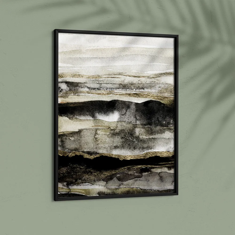 Liquid Gold Abstract Art Prints