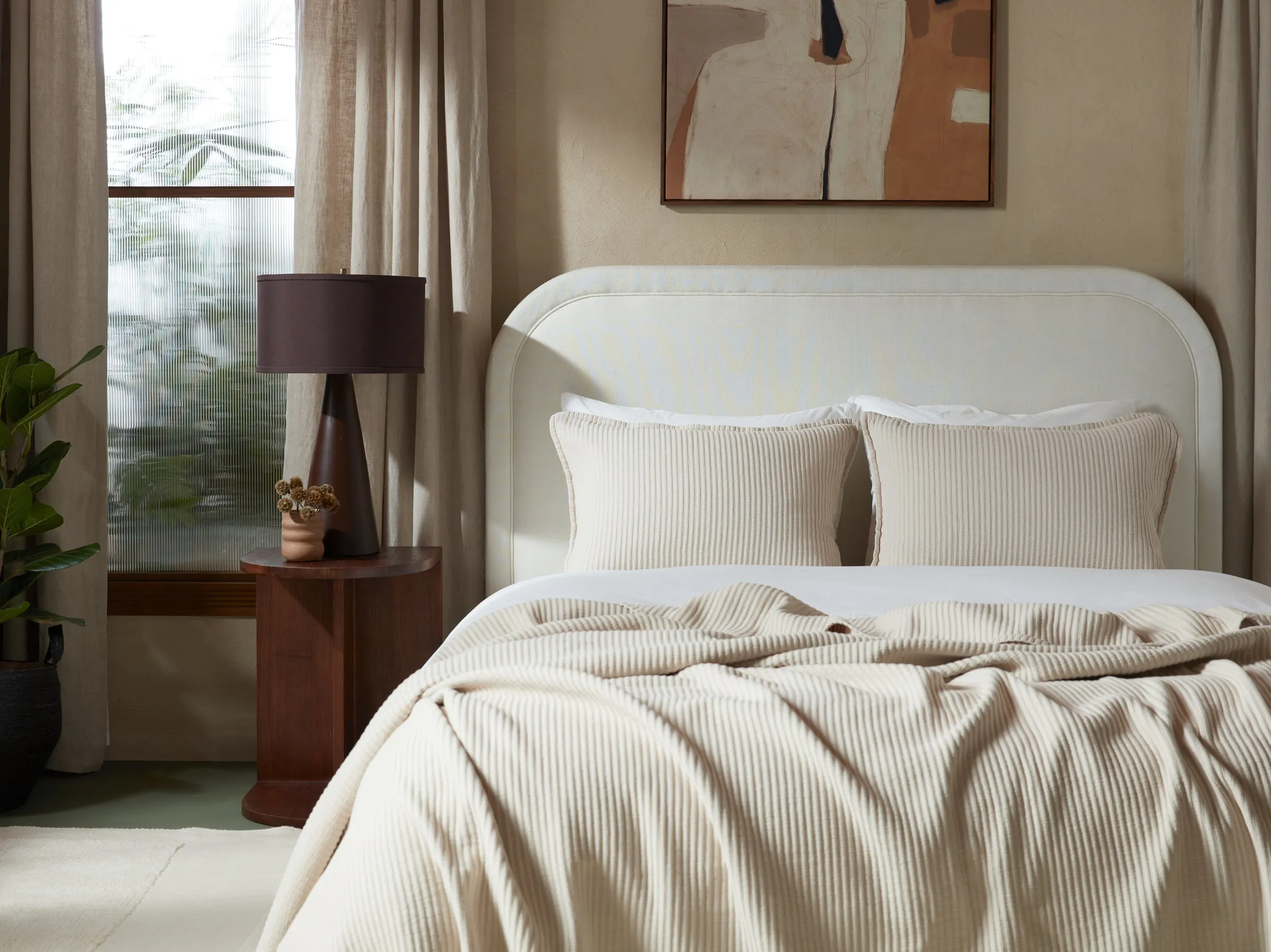 Matelasse Sham Set (Dune)