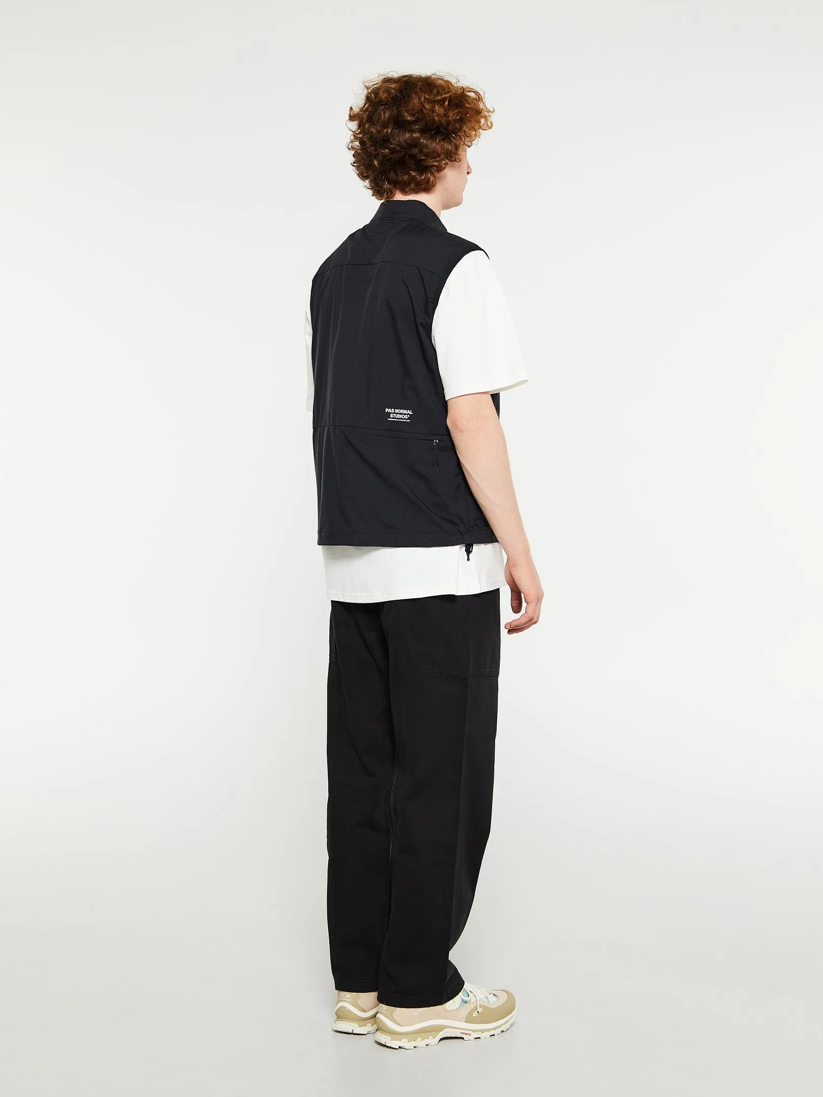 Off-Race Stow Away Gilet in Black