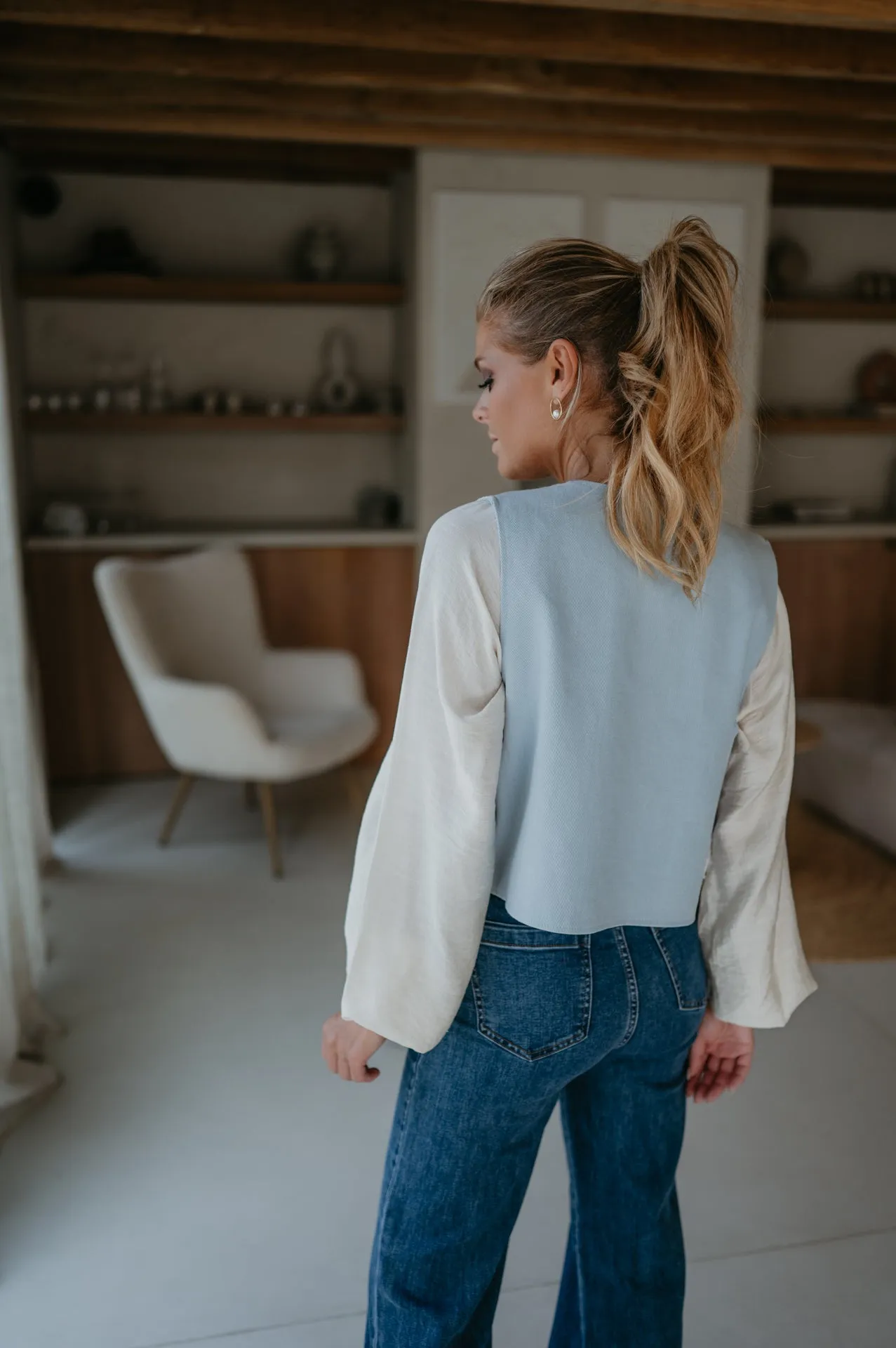 Piante gilet I Light Blue
