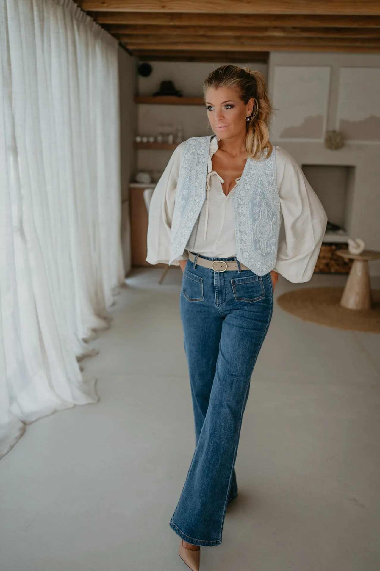Piante gilet I Light Blue