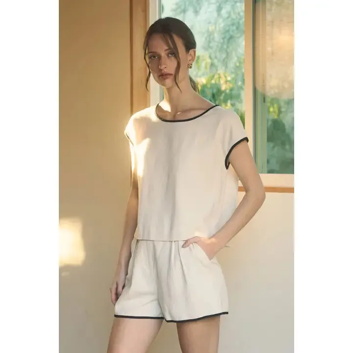 Short Sleeve Linen Shirt