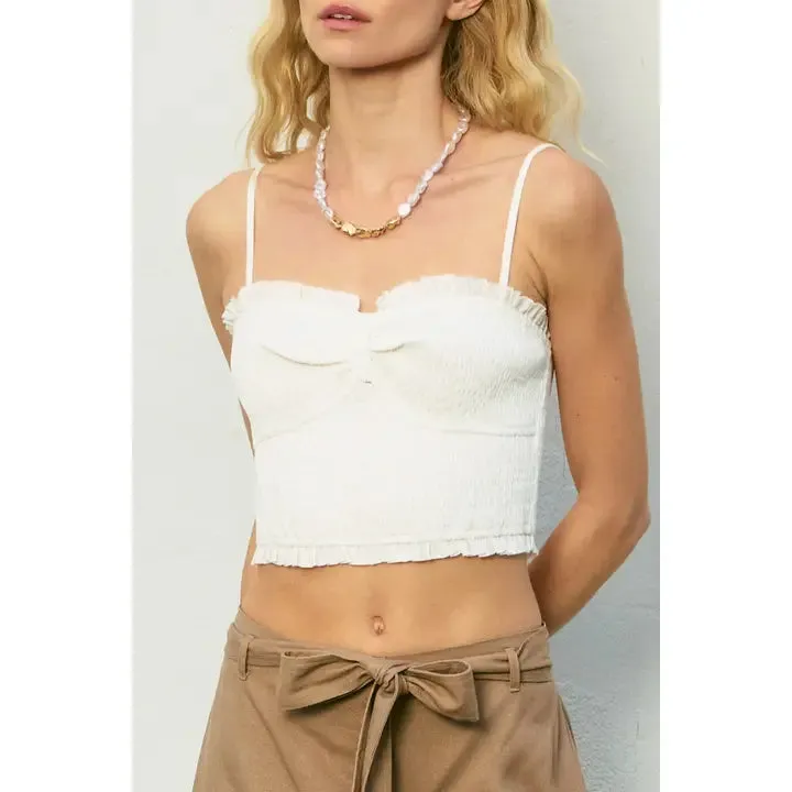Smocked Crop Top