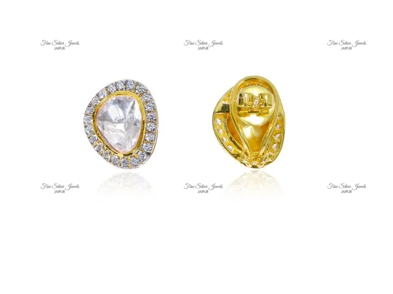 TRIANGLE POLKI STUDS